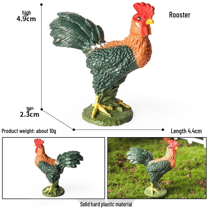 Wild Safari Animal Figurines: Giraffe, Elephant, Rhinoceros, Brown Bear, Tiger, Lion, Leopard, Hippopotamus - Solid Cognitive Toys