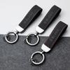 Pendentif Porte-clés Premium Logo Voiture & Moto Daim Noir