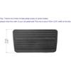 Brake Pedal Pad, Brake Pedal Cover Compatible-2.9" Width At Side