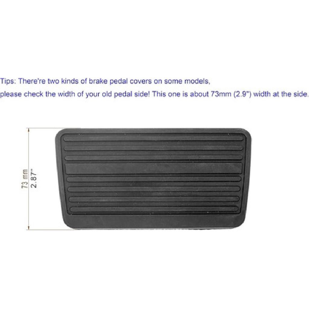 Brake Pedal Pad, Brake Pedal Cover Compatible-2.9" Width At Side