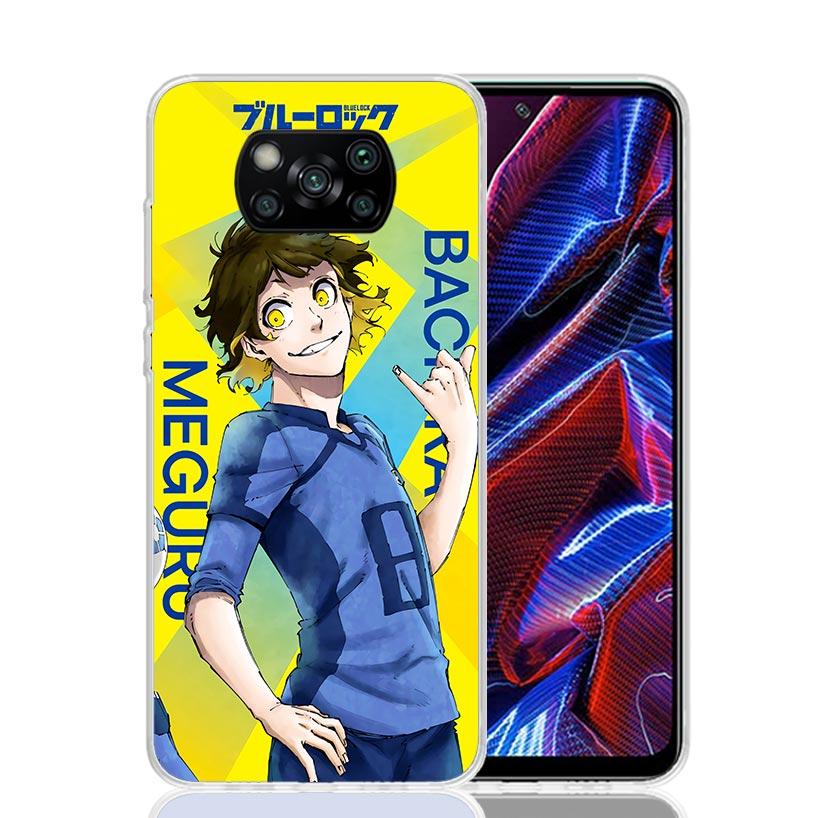 Hot Anime Blue Lock Phone Case For Xiaomi Poco X7 X6 X5 Pro F7 Ultra Redmi 15C 15 13 13C 12 12C 10 10A 10C 9 9A 9C 9T Cover Poco