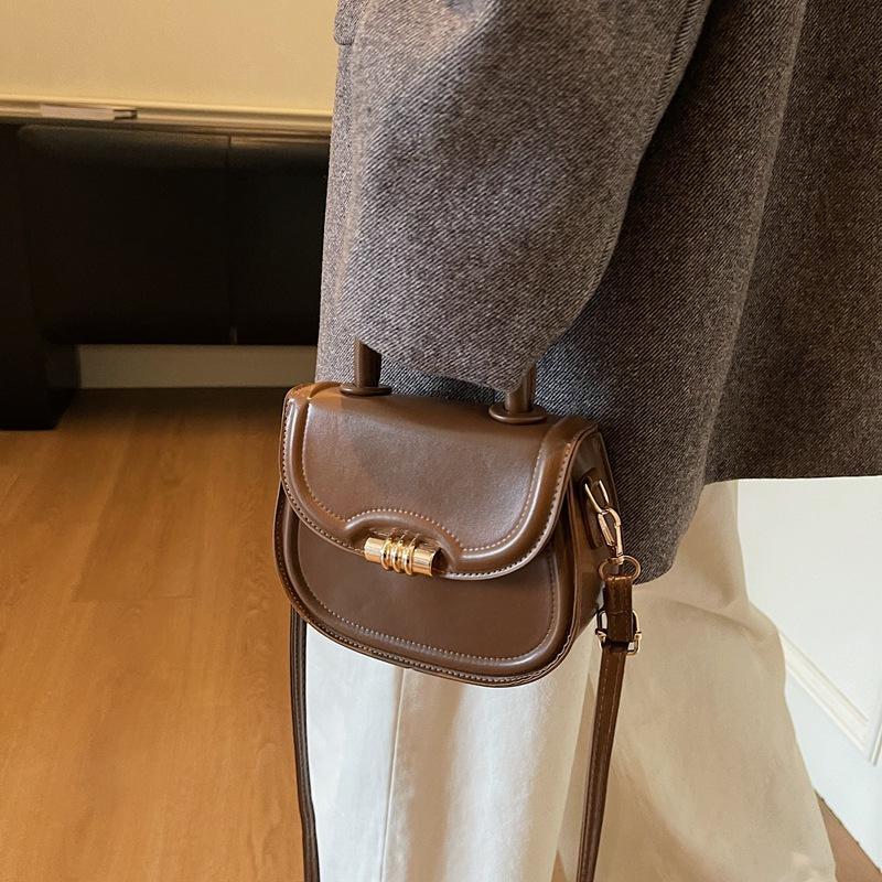 Handbag, Retro Saddle Bag, High-end Single-shoulder Crossbody Bag