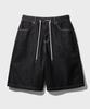 WV PROJECT Broden Bermuda Denim Half Shorts Black Hssp7793