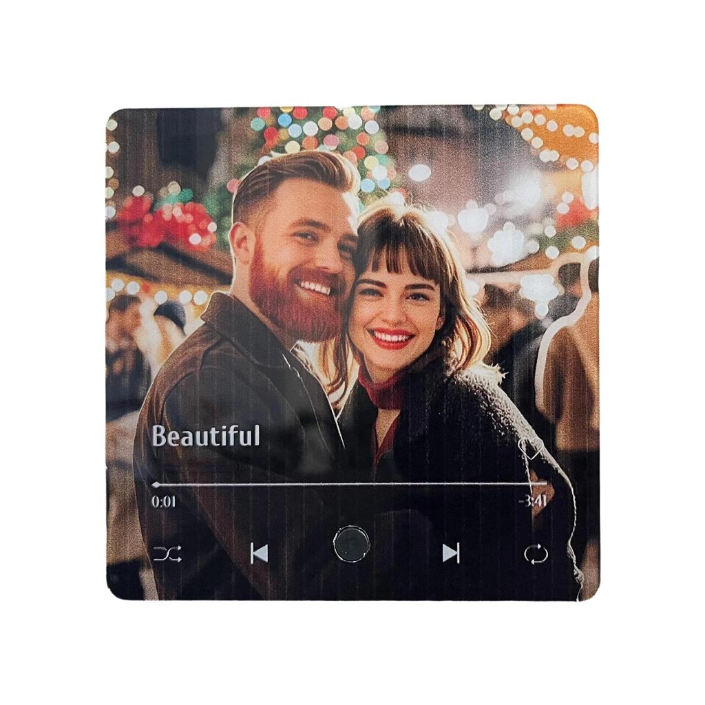 Bluetooth Hudební Lednicový Magnet Exkluzivní Výroční Svatba Dárek Personalizovaný Hudební Přehrávač Foto Magnet Pro Lednici Dekorace