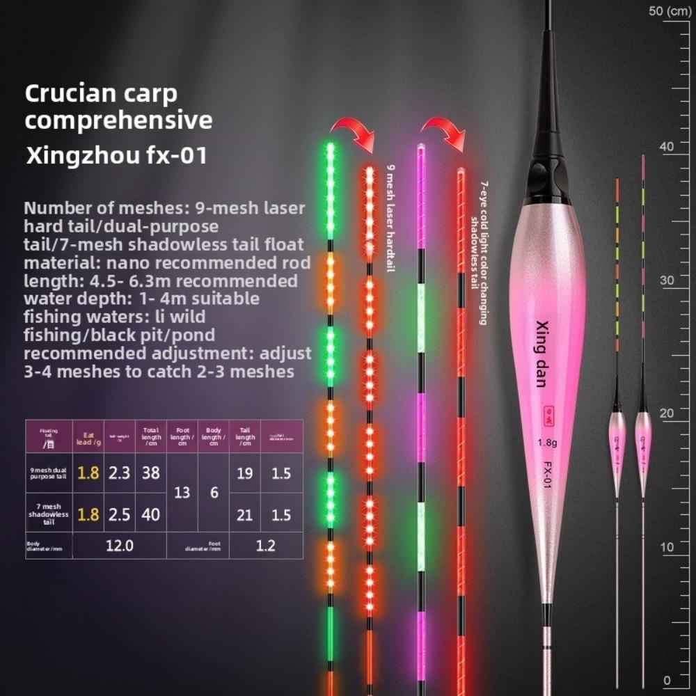 Indicator Fishing Float Slip Drift Tube Highly Sensitive Bobbers Bite Hook Color Change Buoy Strike Bite Alarm Float