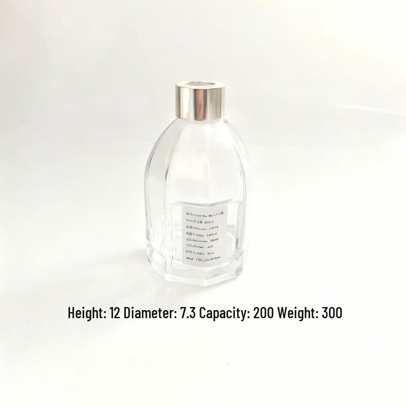 

1100ml Transparent Rattan Fragrance Diffuser: Thick Base, Creative Glass Ornament