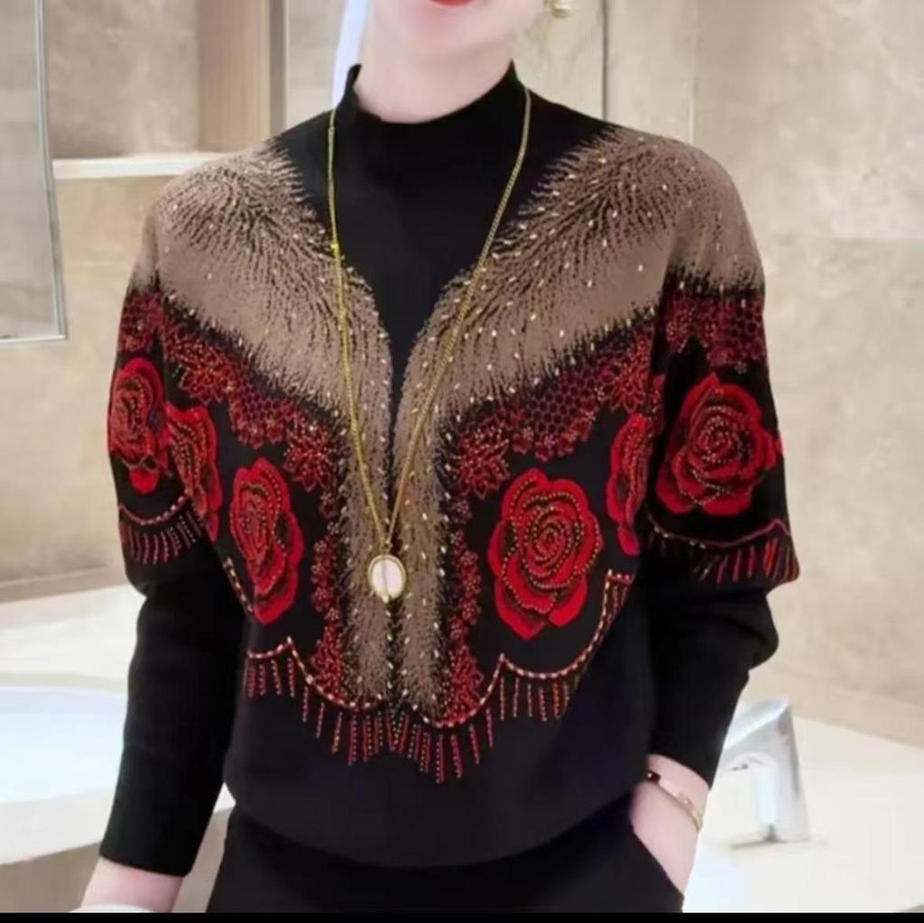 Winter Anti-Pilling Knit Wool Sweater - Stylish & Loose, Age-Defying Fashion for Women & Moms