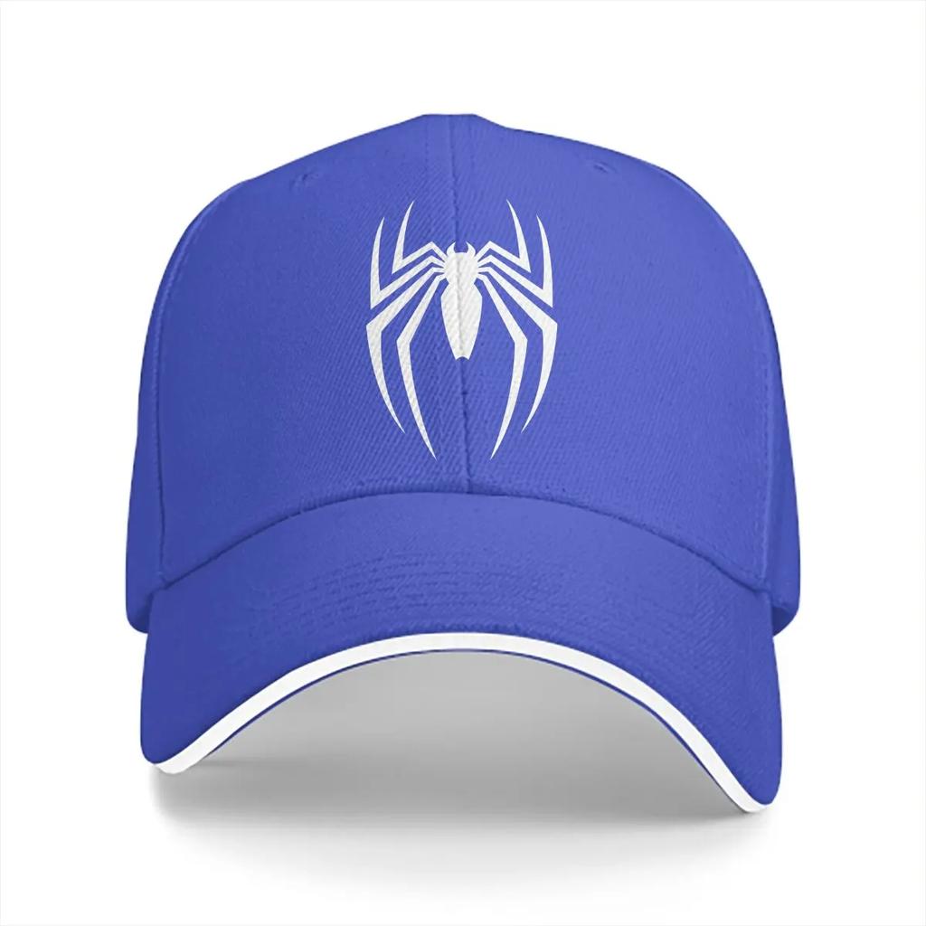 Washed Unisexs Baseball Cap White Spider Essential Trucker Snapback Caps Dad Hat Spiders Golf Hats