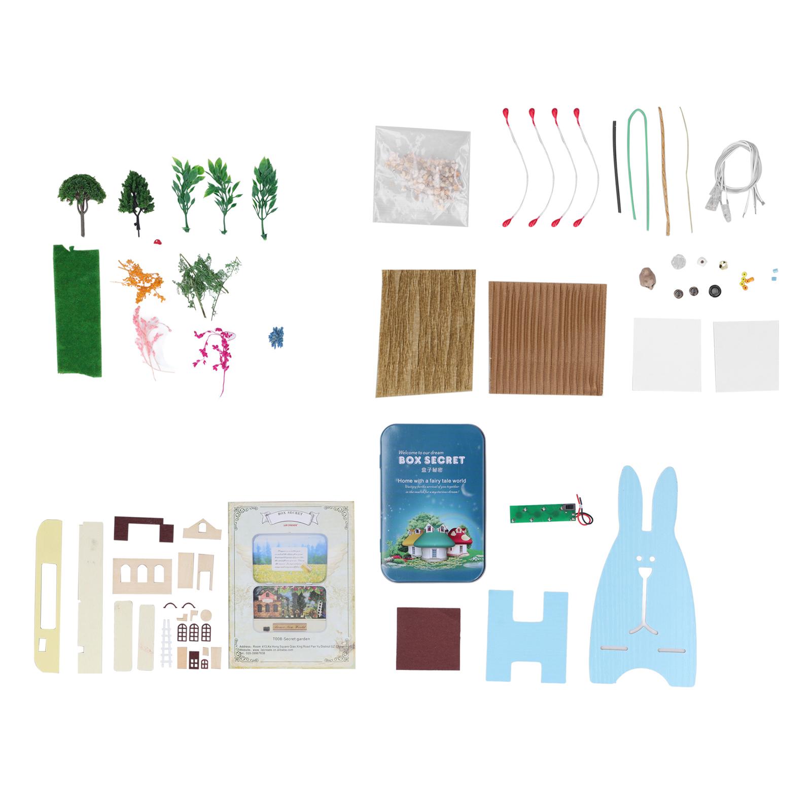 

DIY Assembled Small House Miniature Dollhouse Kit DIY Wooden Dollhouse Gift for Children