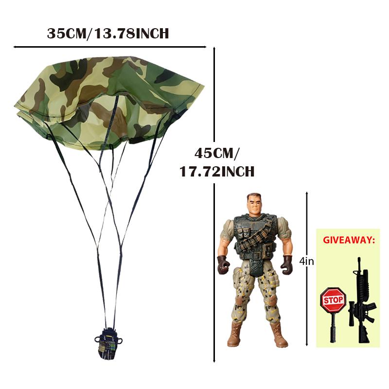 Parachute Toy Army Police Military Snow Navy Soldier Action Figure Toy Hand Throwing Kids Game for Boy Children Christmas Gift