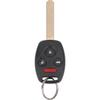 Keyless Entry Remote Control Uncut Car Ignition Key Fob Compatible with Honda Accord 2003-2007, Replacement for OUCG8D-380H-A, 4 Button