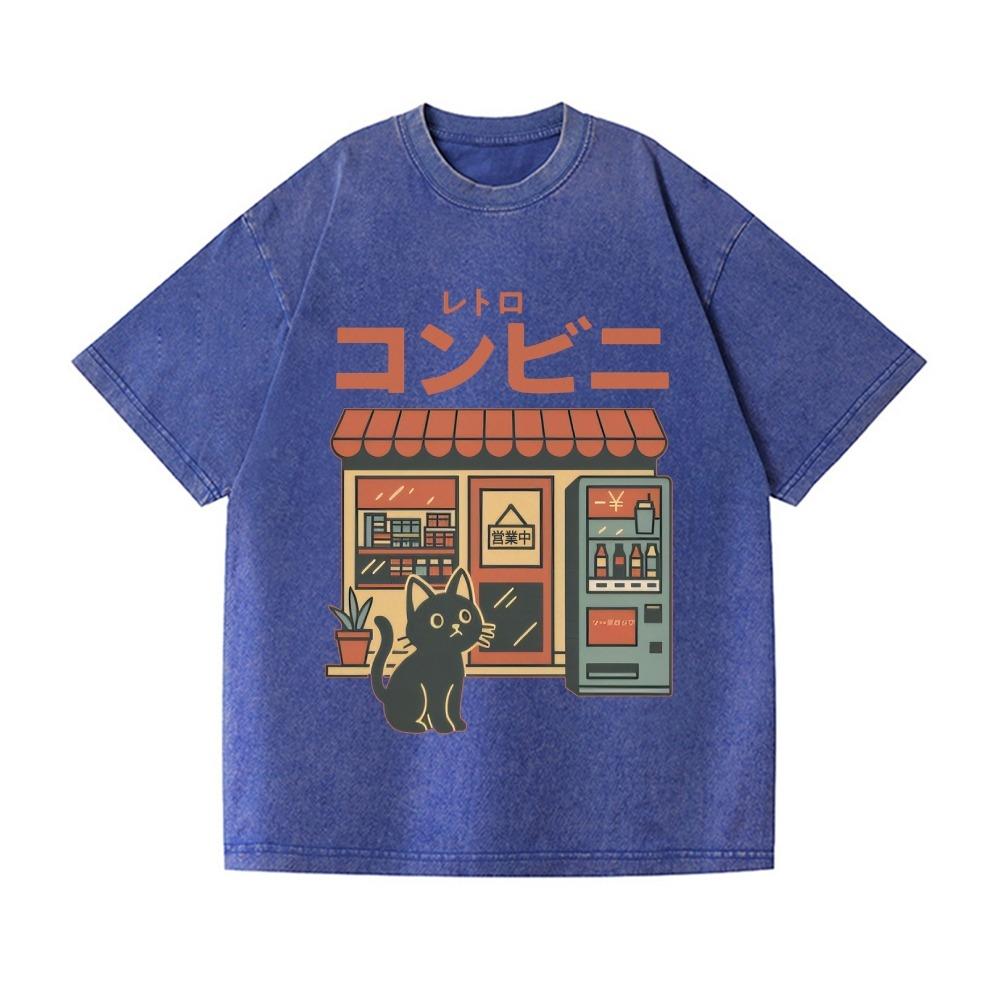 Übergroßes schweres T-Shirt für Herren Sommer Kurzarm-T-Shirt 100% Baumwolle Gewaschenes Säure-Oberteil Lässig Lustig Bedruckte T-Shirts Einteiler