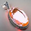 Morganite Gemstone Handmade 925 Sterling Silver Jewelry Pendant 2.17" AH-841