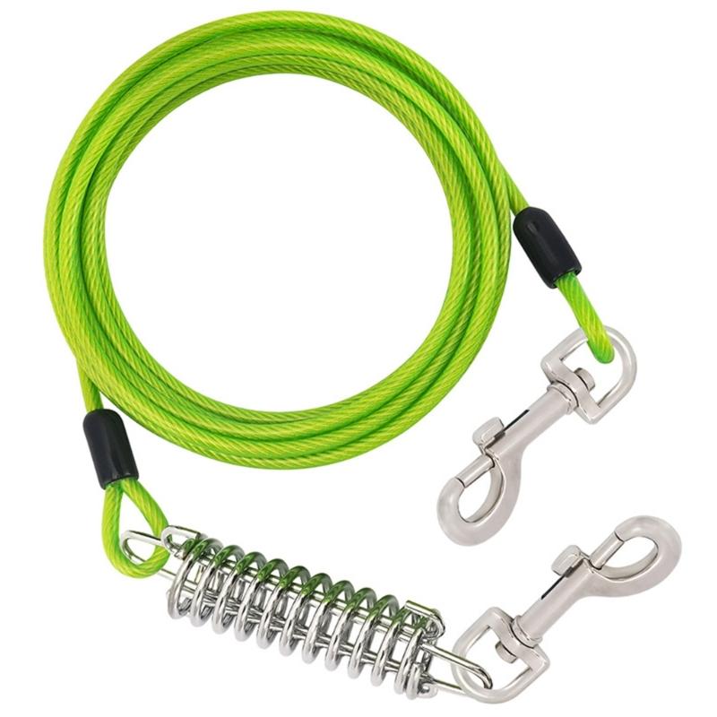 300cm Dogs Leash for Large Dog Walking Leash Rope Heavy Duty Extending Dog Leash Rope with Shock Absorbing Spring