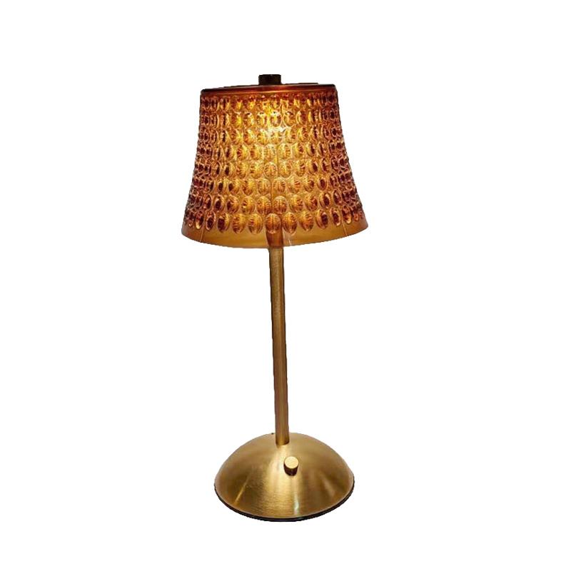 Light Luxury Table Lamps Retro Crystal Desk Lamp Charging Touch Bedside Lamp Bedroom Bedside Night Light Restaurant Decoration