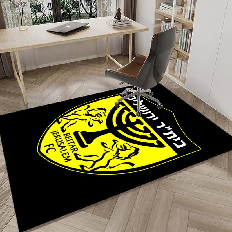 Beitar Football Club Printed Area Rug for Office, Chair Rug, Decorative Carpet Floor Mat, Large Size Fan gifts Christmas gifts