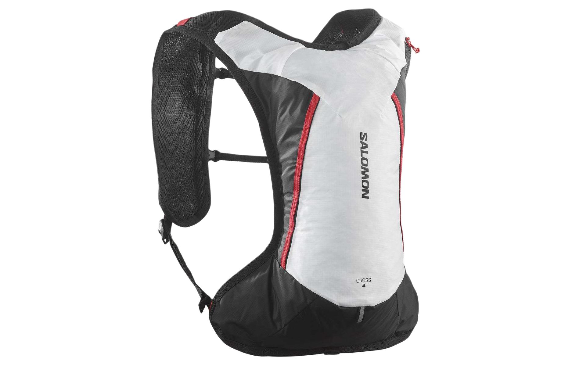 SALOMON 4L Mountaineering Bag, Outdoor Backpack Nylon White & Black Unisex LC2185100