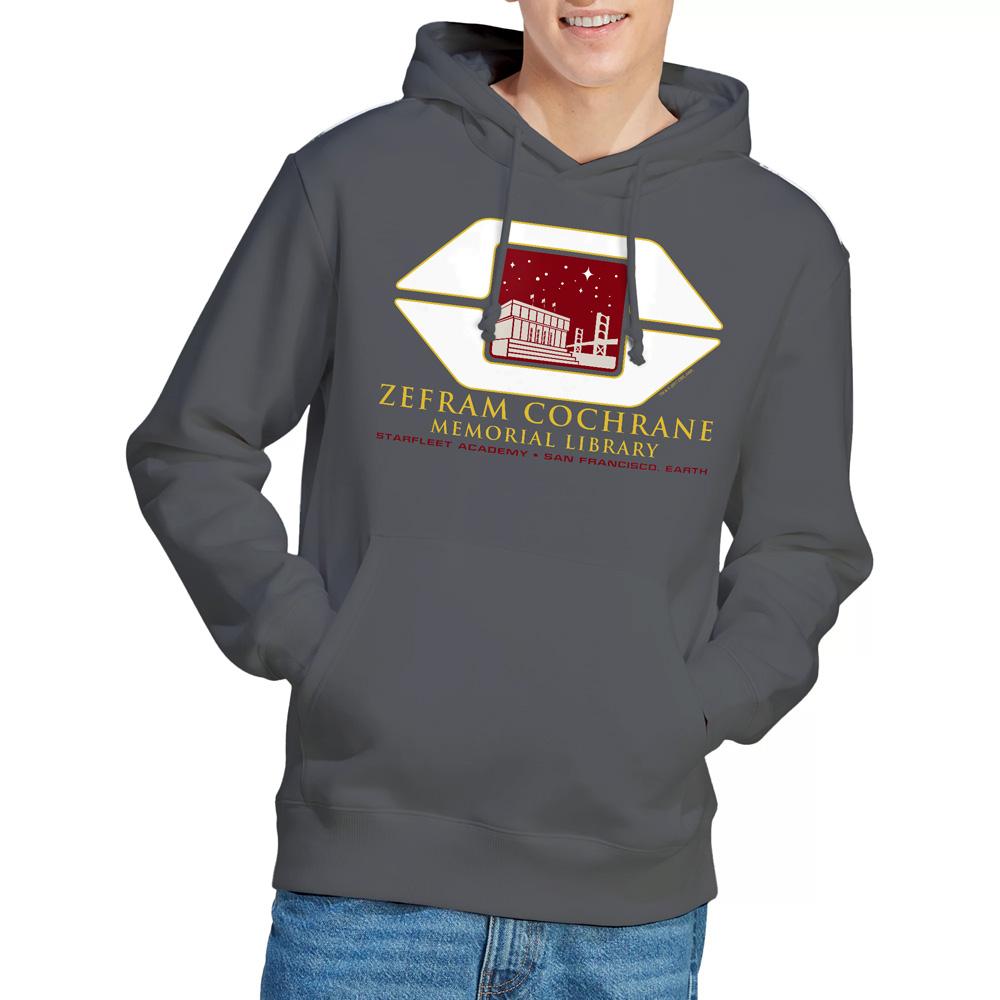 Star Trek Mens Cochrane Library Hoodie