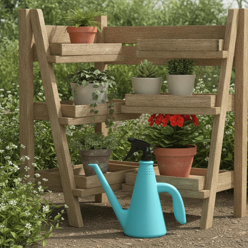 Long Spout Flower Watering Can 1L Potted Plants Sprinkler Garden Watering Spray Kettle Plants