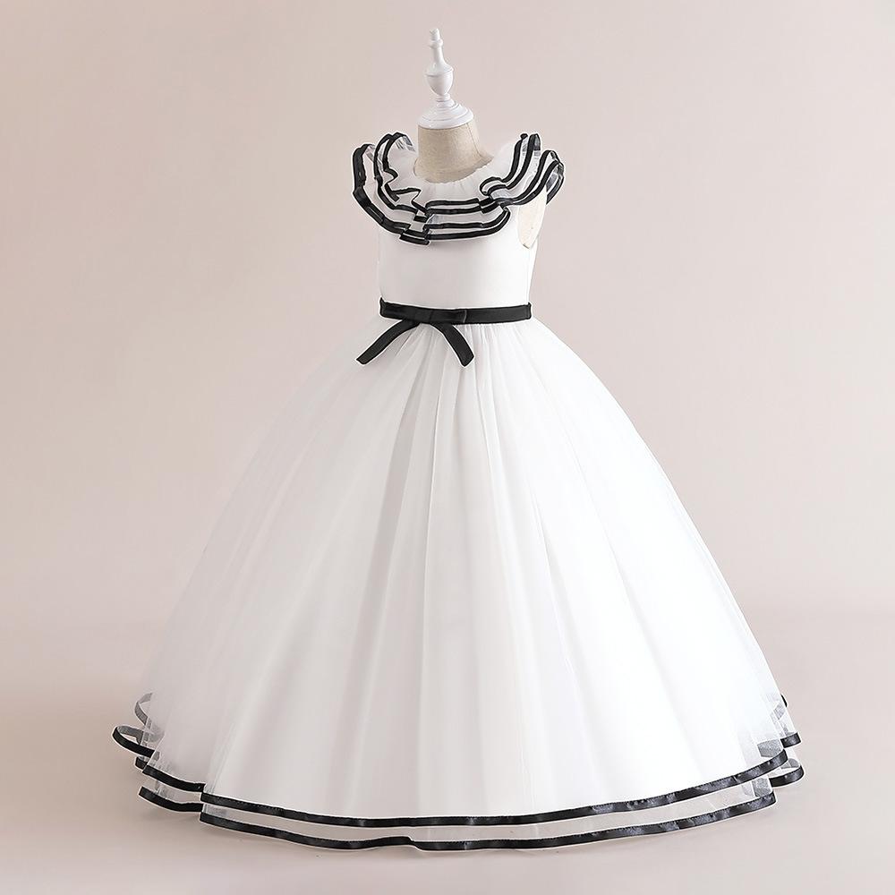 childrens white bridesmaid dresses Children's dress Christening Bridesmaid Wedding White Mega Luxury + Hair Bow 12-18 months US numeric