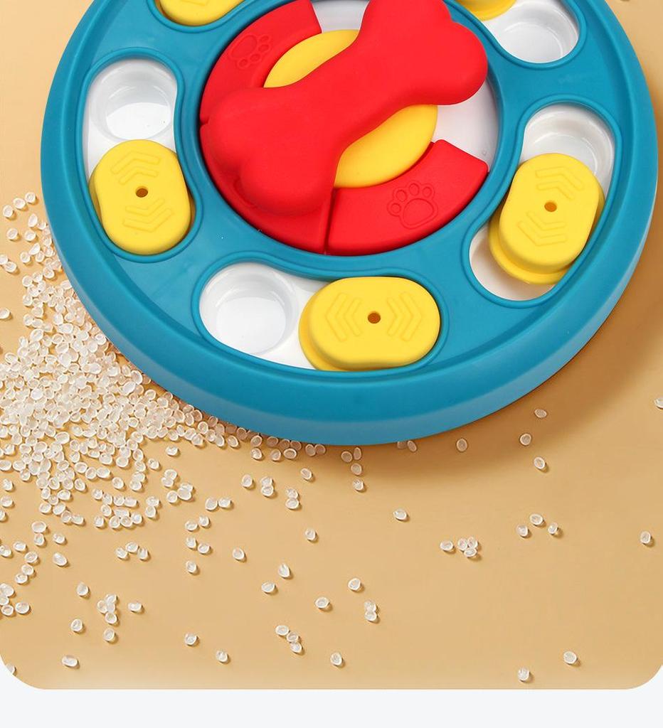 Hrănitor Lent Interactiv pentru Animale de Companie: Bol anti-sufocare, anti-alunecare pentru câini și pisici, jucărie pentru dresaj canin