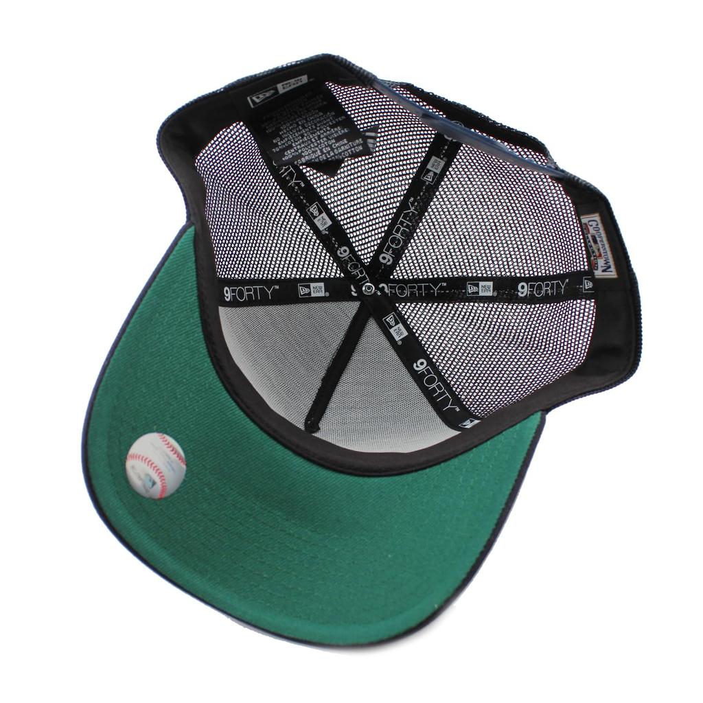 New Era Mesh Cap 9FORTY Anaheim Angels MLB A-FRAME DENIM NAVY PATTERN COOPERSTOWN MESH CAP BLUE ANAHEIM ANGELS Hat 940AF A-Frame Blue [Used]