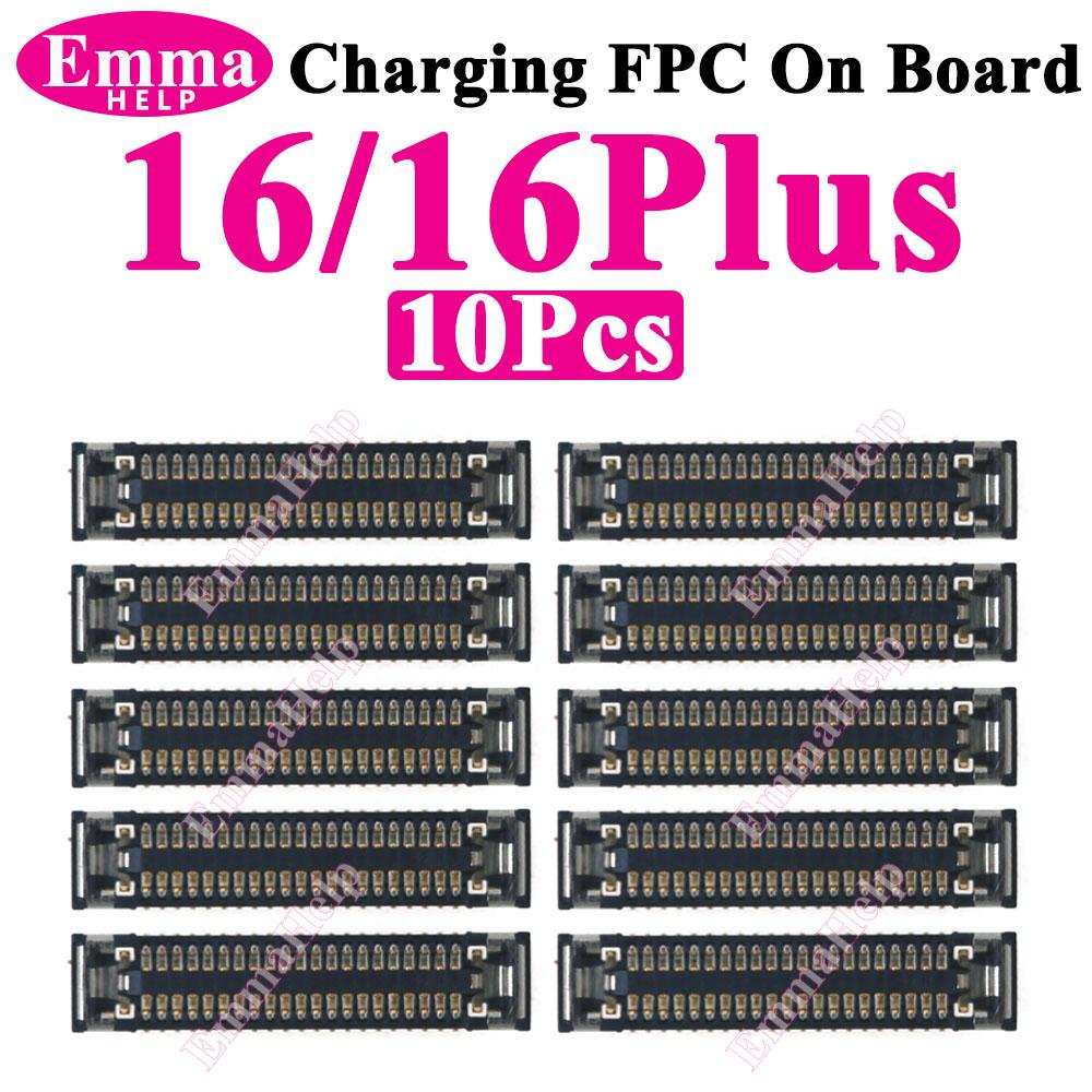 10 ks Originální FPC konektor nabíjecího doku pro iPhone 13 11 16 Pro Max 14 15 Plus 12 Mini XS Max na základní desce USB port pro nabíjení