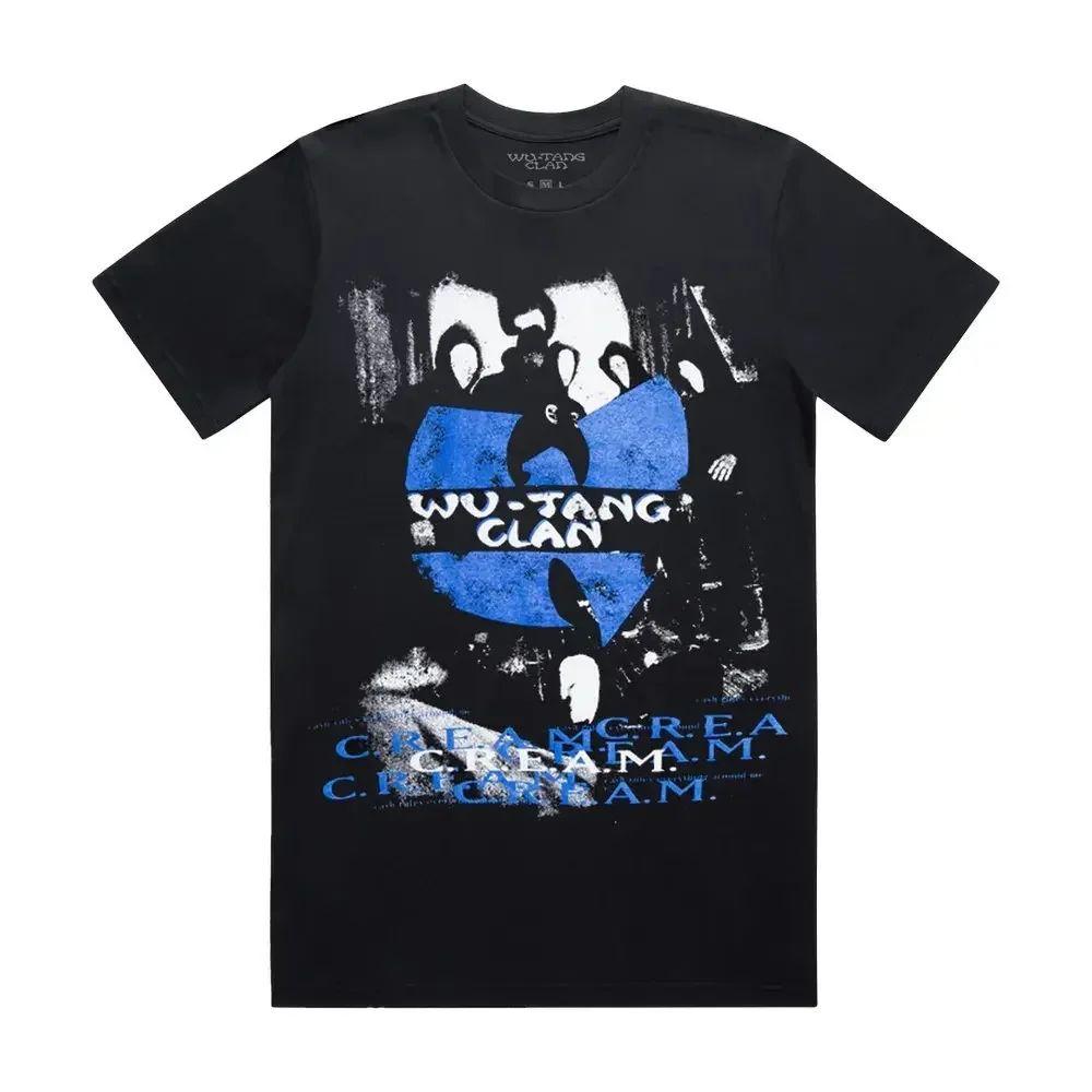WuTangClan Tees Vintage 90s Rock Punk Tops Hige Street Tops Cotton Tshirts 2026 Print Casual Loose Streetwear Unisex TShirt