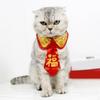 Cloak Shawl Bow Year Kitten Gift Pet Accessories Dress Cape Cat Clothes Party