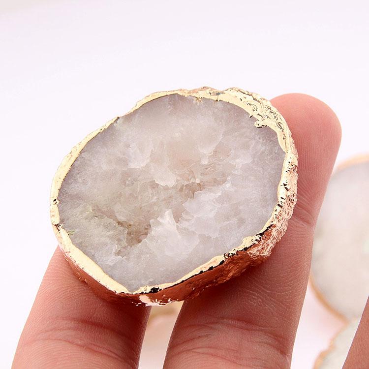 Manufacturer Furniture Hardware Decoration Natural Ore Crystal Handle Knob Drawer Cabinet Door Crystal Pulls Knob