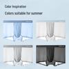 Hengyuanxiang Men's Ice Silk Breathable 7A Antibacterial Boxer Briefs