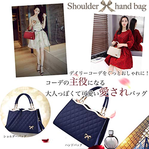 [Angel Moon] Quilted Bag for Women - Handbag, Shoulder Bag, Crossbody Bag, Tote Bag - Formal, Cute, Casual, PU Leather, Stylish, Mature, Photogenic, I