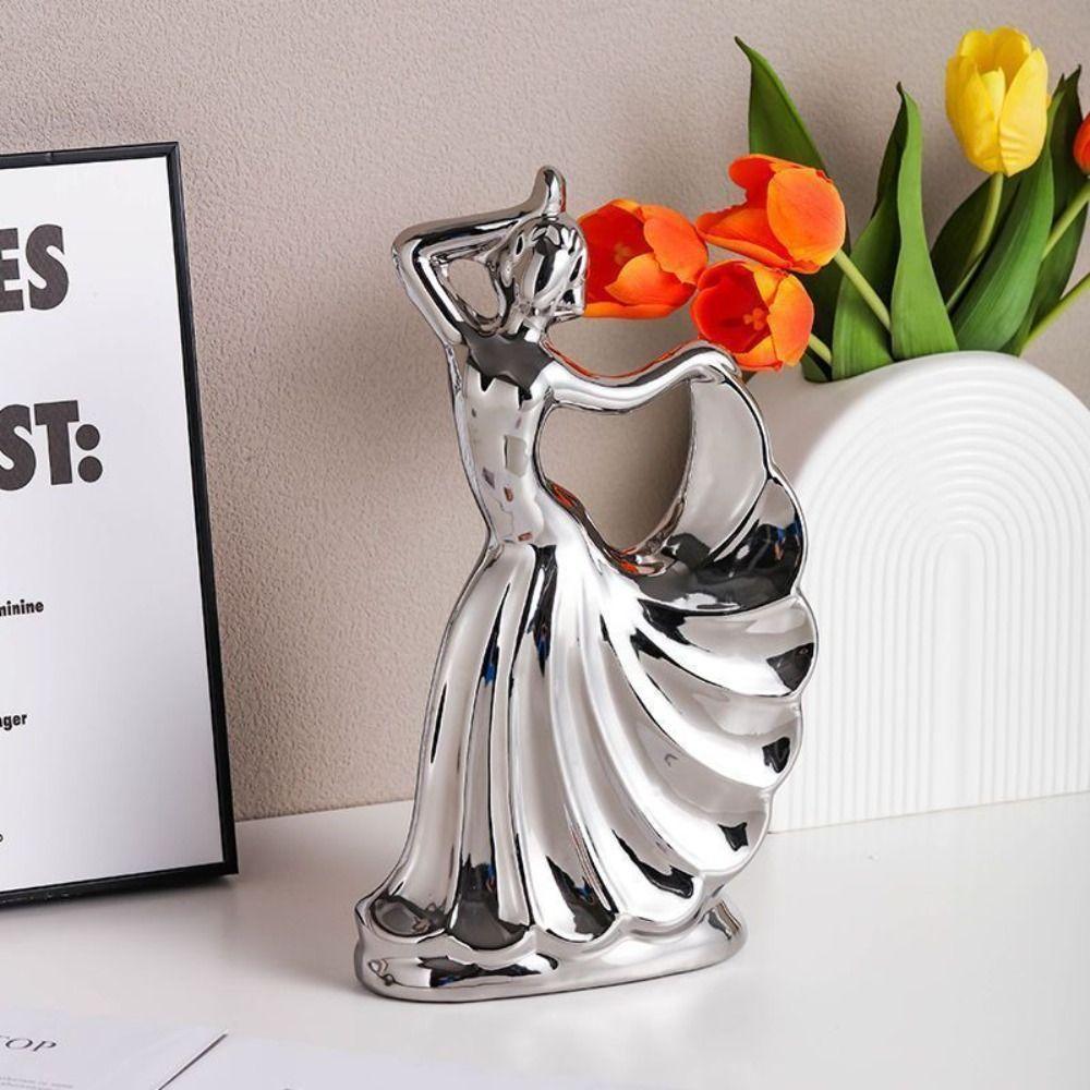 Model Dancing Lady Figurine Simulated Tabletop Art Figure  Festival Decor