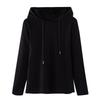 2025 Women's Long-Sleeve Hooded Pullover: Solid Color, Mercerized Cotton, Korean Style Base Layer for Spring & Autumn
