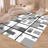 Living Room Bedroom Carpet Modern Geometric Stripe Grid Carpet Dining Room Carpet Dormitory Carpet Home Non-slip Decoration