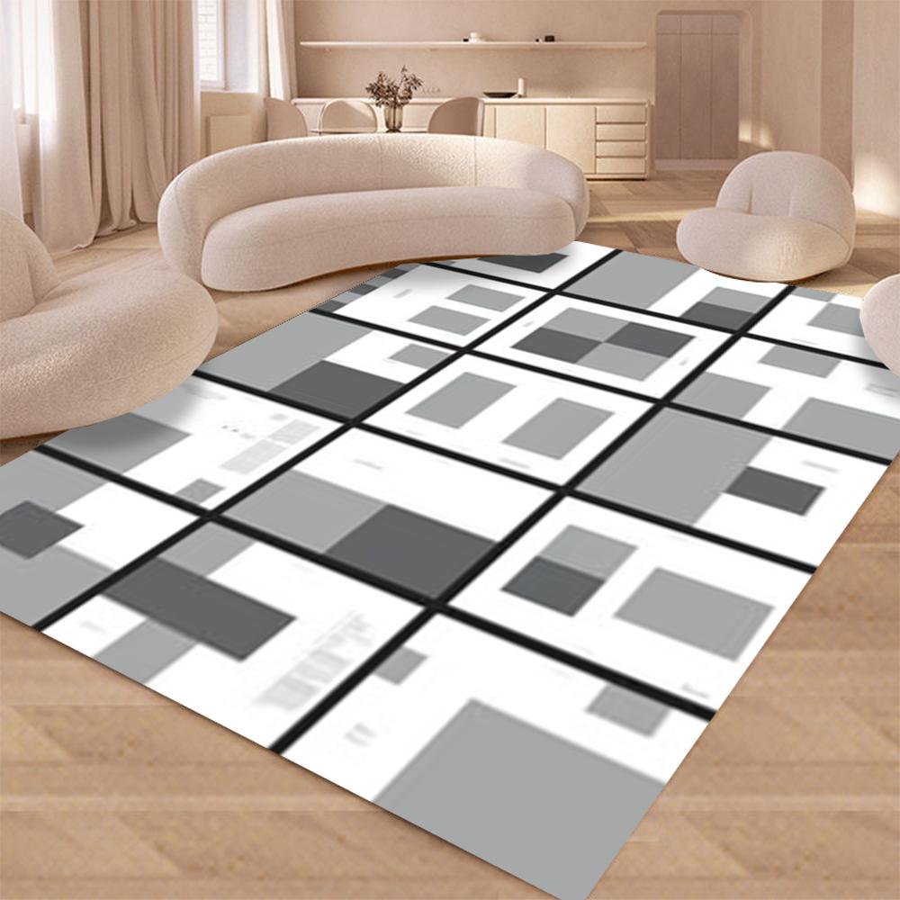 

Area Rugs for Living Room Living Room for Bedroom Geometric Stripes Plaid Style Carpet Rugs for Dining Room Dorm 40x60cm16x24in