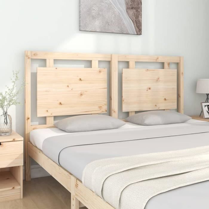 VidaXL Headboard 155.5x4x100 Cm Solid Pine Wood 817945