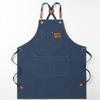 Thickened Custom Cotton Apron: Dirt-Resistant, Waterproof & Oil-Proof Kitchen Canvas
