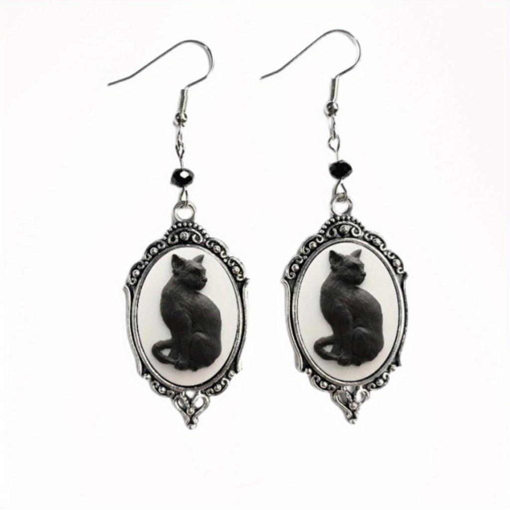 1 Pair, Simple and Elegant Cat-decorated Pendant, Women's Earrings Jewelry, Daily Party Gift