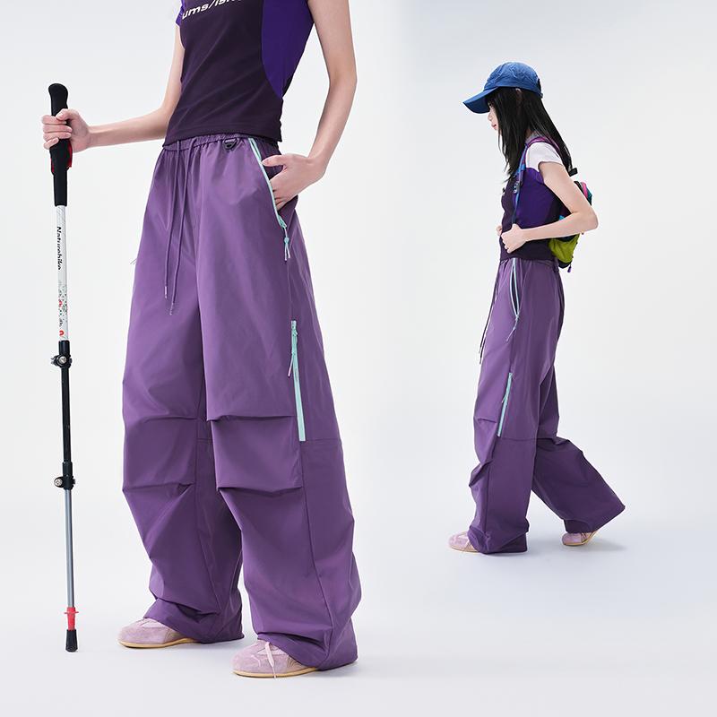 Women's Pants, American Straight Leg Work Pants, Loose Paratrooper Pants, Hong Kong Style Functional Casual Pants