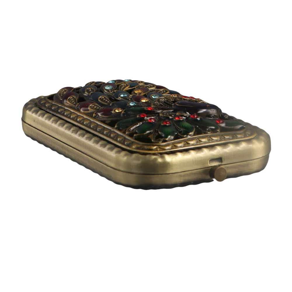 Retro Makeup Mirror Vintage Cosmetic Folding Mirror Compact Pocket Mirror  Dressing Gift Mirror