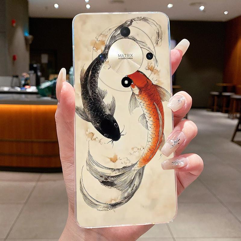 Casing For Honor X9b X9a Magic 6 5 Lite 5G Luxury Dragon Cute Cool Boys Girls Transparent Soft silicone Back Cover Phone Case