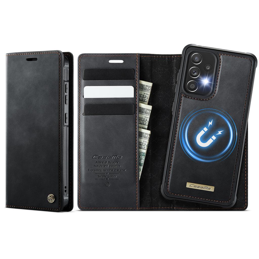 For Samsung Galaxy A52s 5G/Galaxy A52 5G Magnetic Case RFID Blocking Detachable Wallet Leather Phone Cover