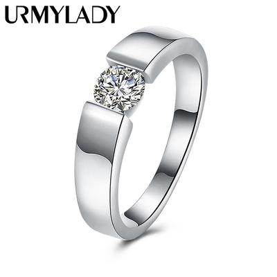 Anelli in argento sterling 925 con fascino per gioielli da donna in cristallo di dimensione 7/8/9/10