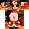 Christmas Santa Claus Snowman Penguin Sled Plush Doll Pendant Children Toy For Festive Decor