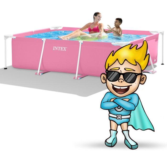 Piscine de jardin à cadre - INTEX - INTEX 28266 - 220x150x60 cm - 1 662 L - PVC 3 couches renforcé nylon