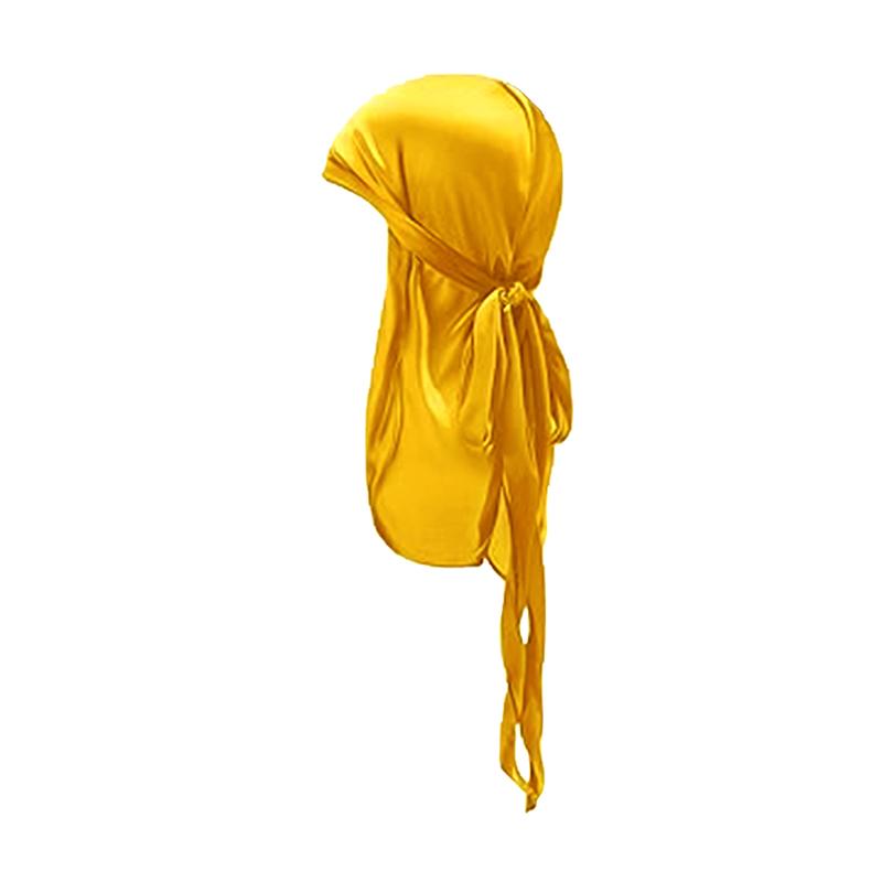 Silky Durag For Kids Boys Adult Long Tailed Pirate Hat Hip-Hop Bandanas Doo Rag Turban Waves Cap Headwear Pre-Tied Headwrap