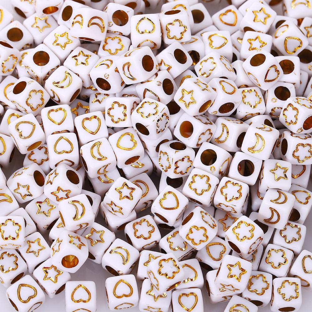 Acrylic Letter Beads for Kids' Jewelry Making – Educational DIY Beading Accessories