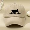 Owl print retro versatile soft brimmed baseball cap for both Unisex and Women, adjustable outdoor casual cap, comfortable and cool