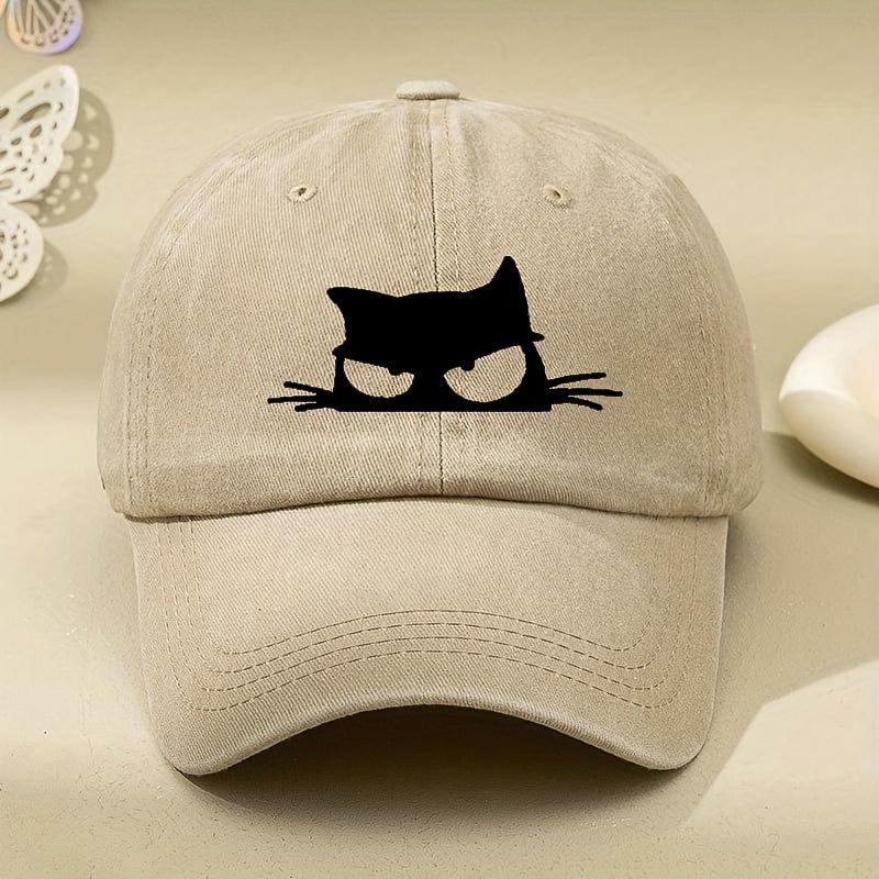 Owl print retro versatile soft brimmed baseball cap for both Unisex and Women, adjustable outdoor casual cap, comfortable and cool